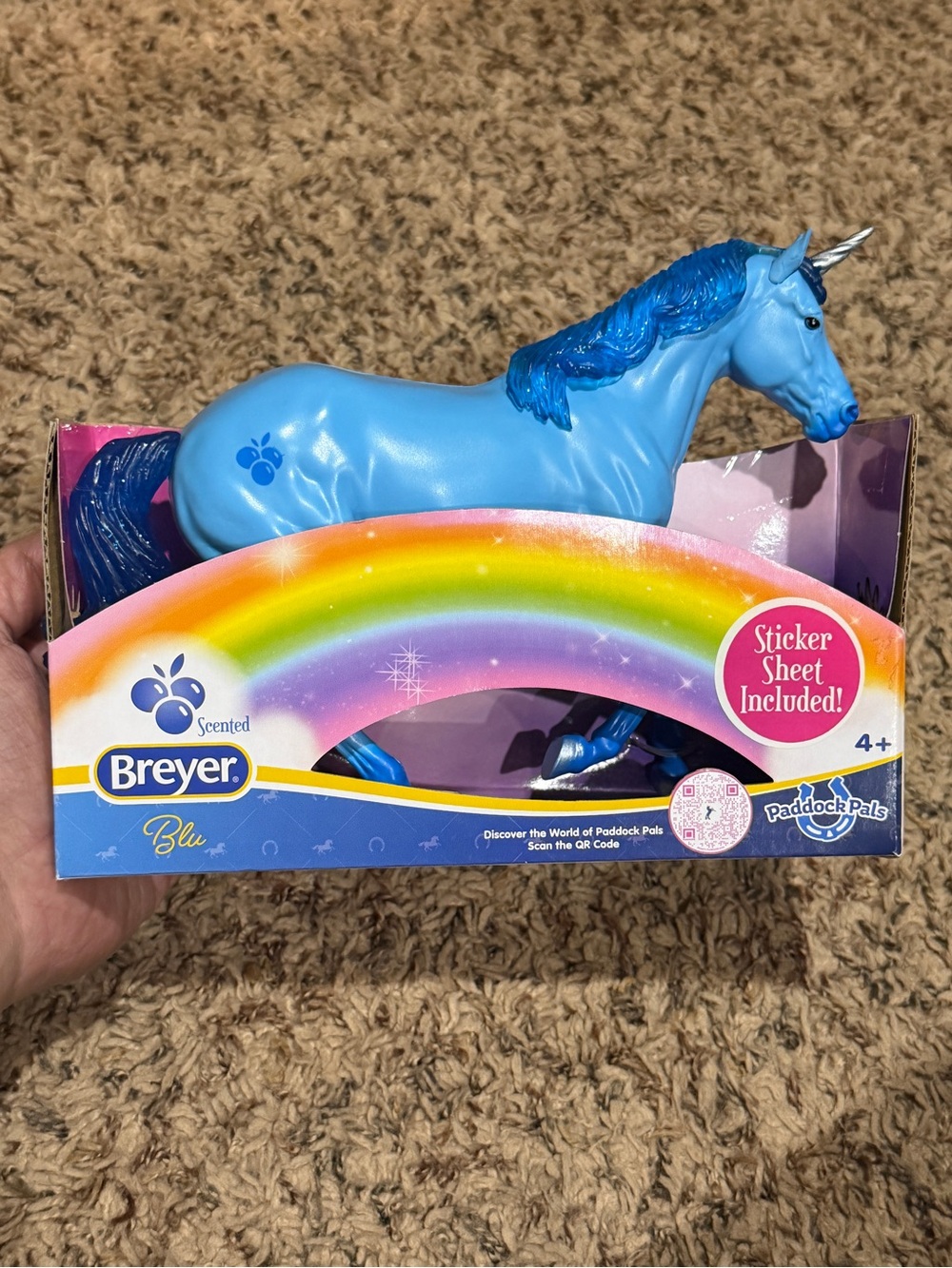 Breyer Paddock Pals Blu Horse Blueberry Scented NWT